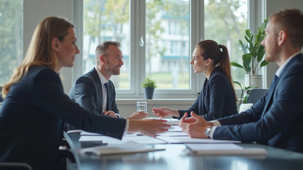 Team brainstorm session met bedrijfsinzichten en strategie planning