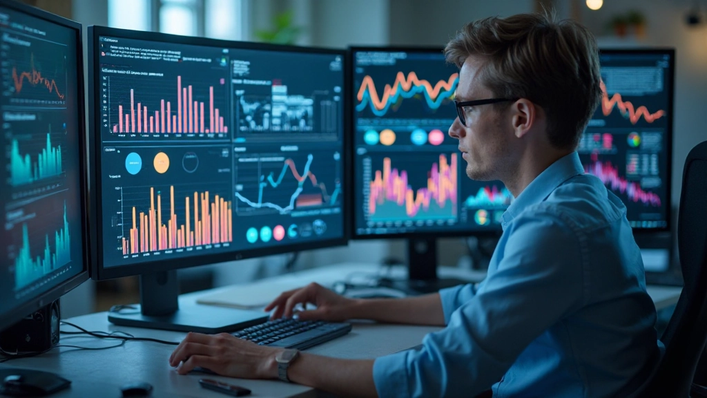 Stapel informatieve boeken en notitieblok met schrijfgerei op schone werkplek voor leren over data analytics